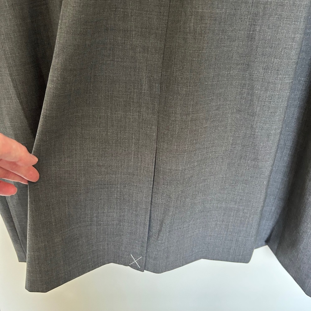 NWT J.Crew 365 Sheath Dress Gray 24 Wool Blend Cap Sleeve Pockets - Picture 9 of 12